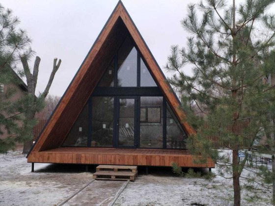 A-фрейм. Каркасний будинок. Киев