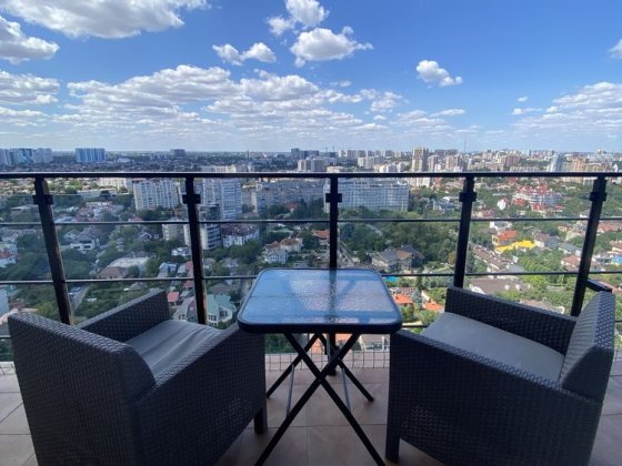 Свободно!!Терраса вид на город, боковой море! Аркадия, Каманина!! Одеса