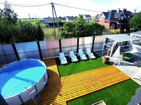 Дом с бассейном для мероприятий корпоратива свадьбы Киев