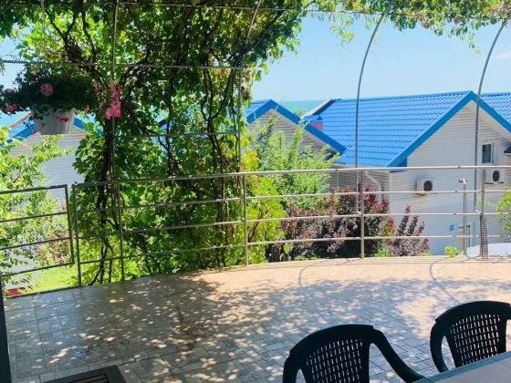 Подобово пляж Аврора панорама моря коттедж до 6 людей  море Совіньон Бурлача Балка