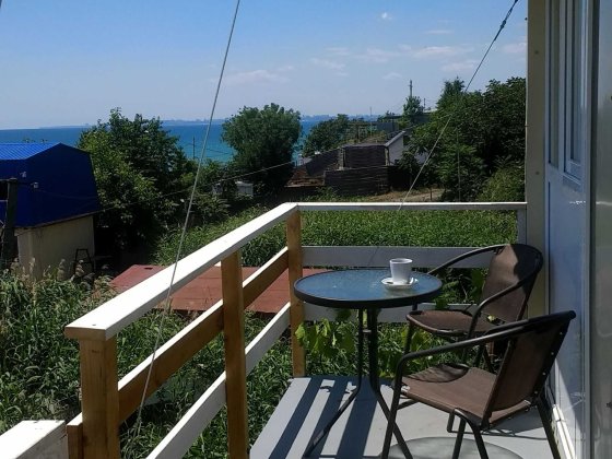 Номери з видом, на море, біля пляжу, Нова Дофіновка, Чорноморське Нова Дофінівка