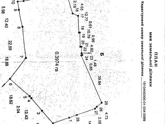 Ділянка вул.Зоряна, комерція 40 соток приватизовано Бердичів