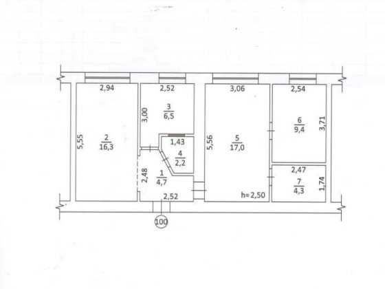 Нежитлові приміщення 60,4 м2 Кам'янське, прскт Відродження 22 Кам'янське