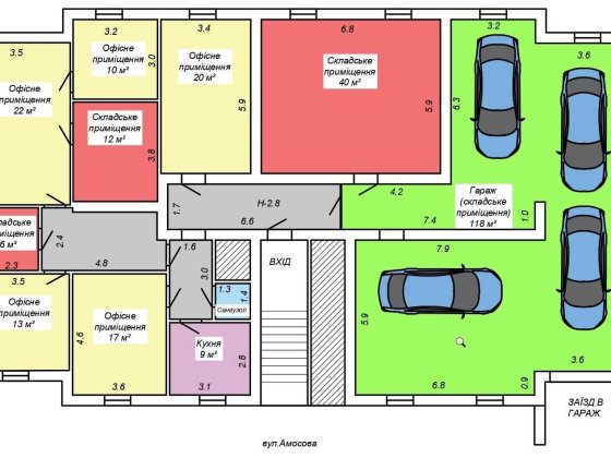 Продаж комерційного приміщення Софіївська Борщагівка, вул.Амосова, Вишневое