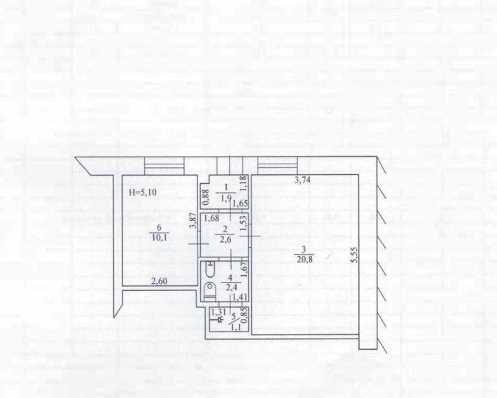 Нежитлові приміщення 38,9 м2, Кривий Ріг, вул. Десантна 8 - фото 1