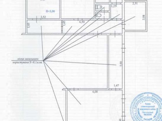 1 пов, окремий вхід, 23,6 м2, м. Кривий Ріг, вул. Соколовська 7-А Кривий Ріг