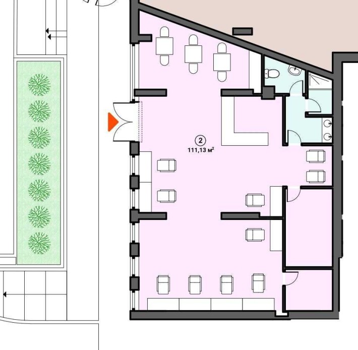Продаж комерційного приміщення 111 м² | Власний вхід | Центр міста - фото 1