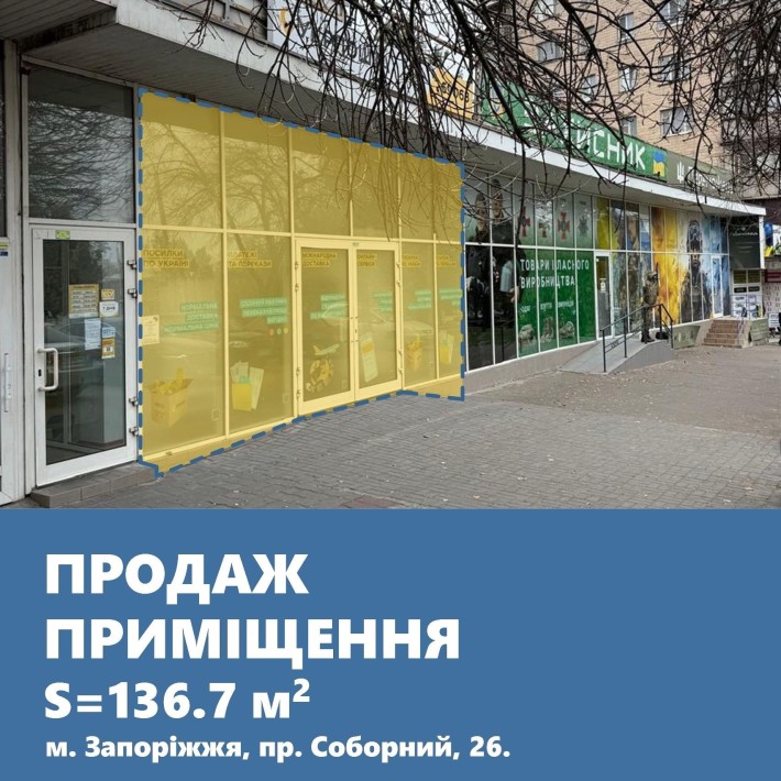 Магазин на пр. Соборний, район Анголенко. - фото 1