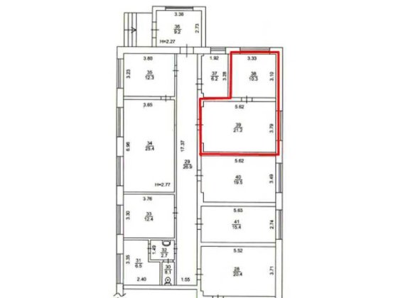 ОРЕНДА – приміщення 1-го поверху, площею 31,5 кв.м. м. Іллінці Іллінці