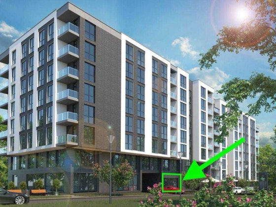 Продаж фасадного приміщення 180м2 в ЖК на Перфецького \ В.Великого Львов