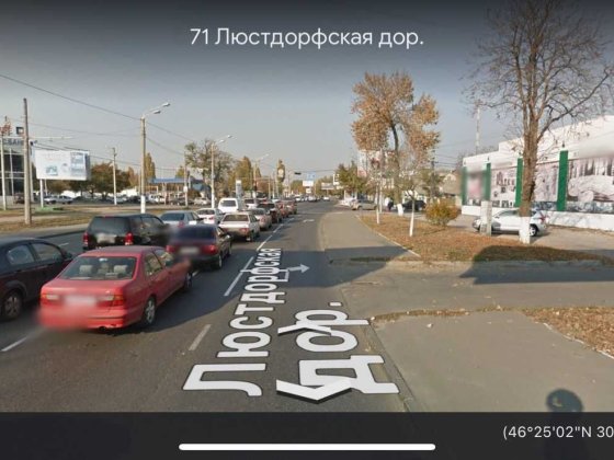 Фасадный угловой участок под коммерческую застройку. Одеса