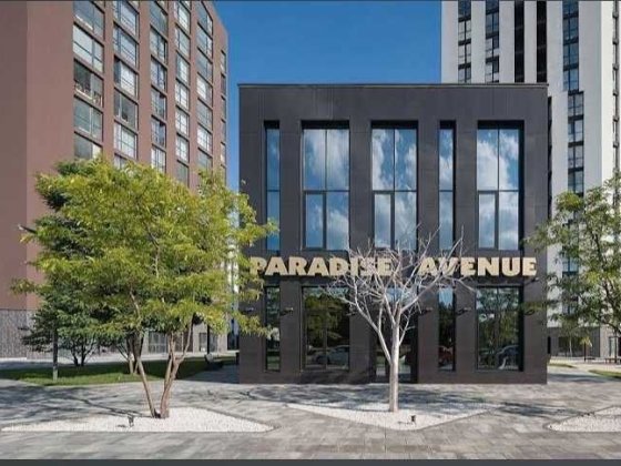 фасад, магазин 88 м2, Крюківщина .вул. Панорамна. ЖК "Paradise Avenue" Крюковщина