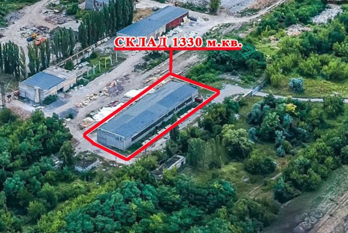 Склад 1330 м. кв. с ЖД веткой - фото 1