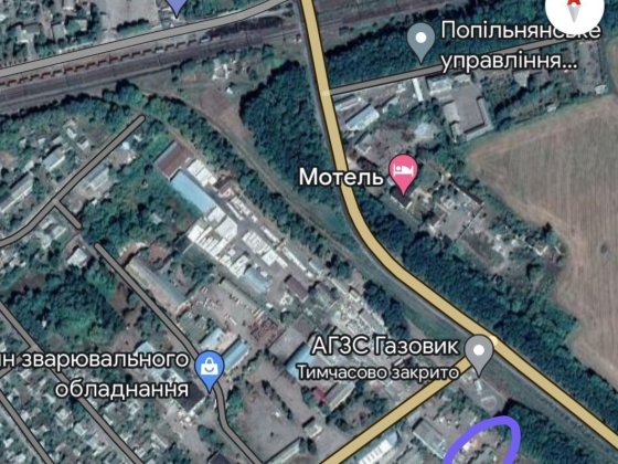 Продається земля з приміщенням. Можлива оренда. Попельня