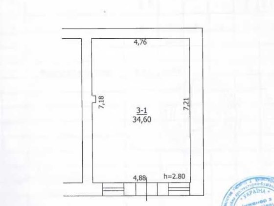 Нежитлове приміщення, 38 кв. м, вул. Шевченка, 36 Богуслав