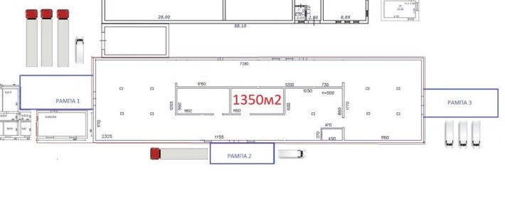 Оренда складського приміщення 1350м2 - фото 1