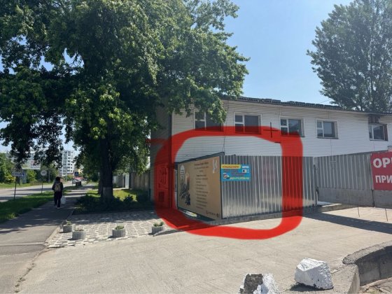 Площадка для встановлення МАФа, центр Борисполя, вулиця Бежівка Бориспіль