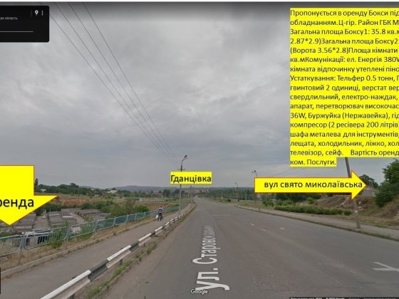 Оренда боксів з обладнанням Кривой Рог