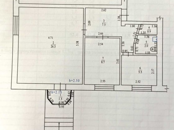 54 м2, прохідне місце біля зупинки, Алмазний Полтава