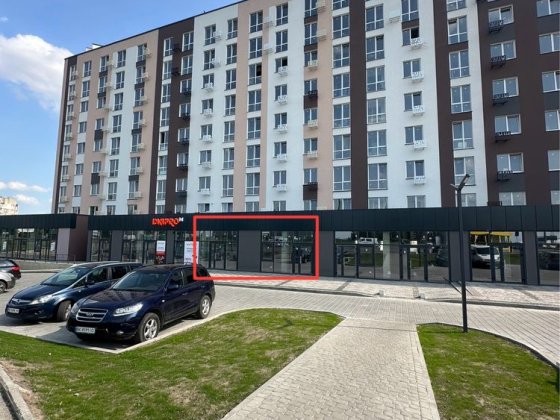 Луцьке Кільце 61м2 Здам ФАСАДНЕ приміщення з Ремонтом біля ЗУПИНКИ Рівне