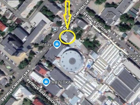 Оренда 350 кв.м. Смілянська 41  ТЦ "Салют" весь 2 поверх без комісії Черкаси