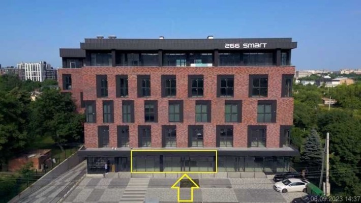 ФАСАДНЕ Приміщ. 227,7м, 1 пов. БЦ SMART 266, Вартість $10  без ПДВ !!! - фото 1