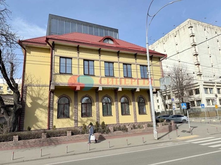 М.Печерська Алмазова 12. Фасадна будівля 500м офіс банк представництво - фото 1