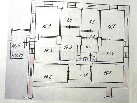 Сдам офис 150м, 6 кабинетов, отд вход, рядом Б-р Шевченко и ул.Победы