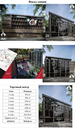 Дерби ТЦ фасад здание 7077 м +терраса, паркинг, рампа - фото 1