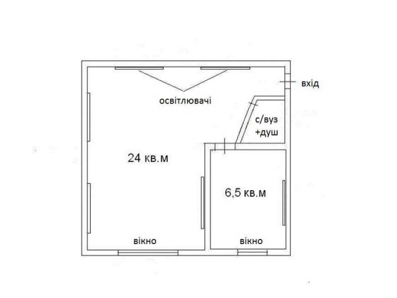 Офіс на КПІ (32кв.м) з можливістю проживання! Киев
