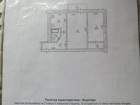 Продам 2-х комнатную квартиру в центре. Срочно. Павлоград