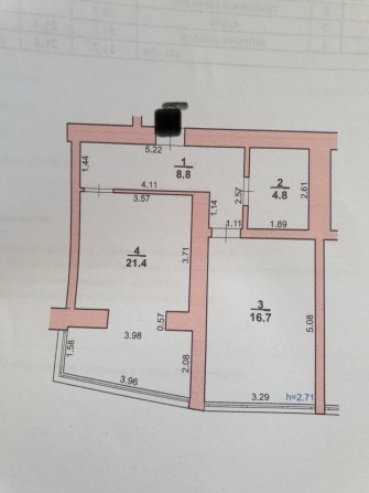 Однокімнатна квартира 51,7 м² у Хмельницькому - фото 1
