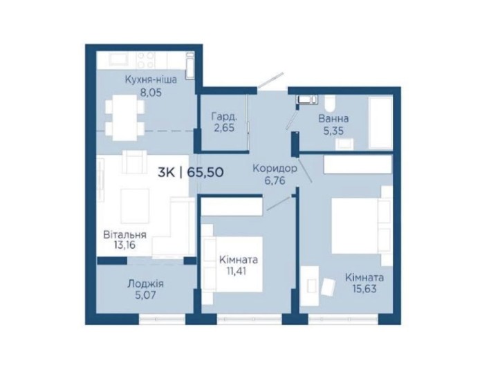 Продаж 3 кім квартири неподалік озера,м-н Бам - фото 1
