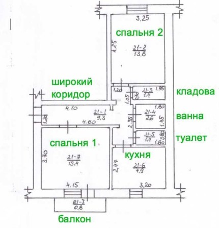 Продаж 2х кім. квартира під ремонт з супер плануванням в центрі міста. - фото 1