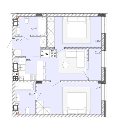 Продаж 2х кім квартири, м. Пустомити - фото 1