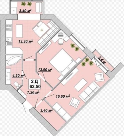 Продаж від власника2кімнатної ЖК «Княгинин»62,5м2 - фото 1