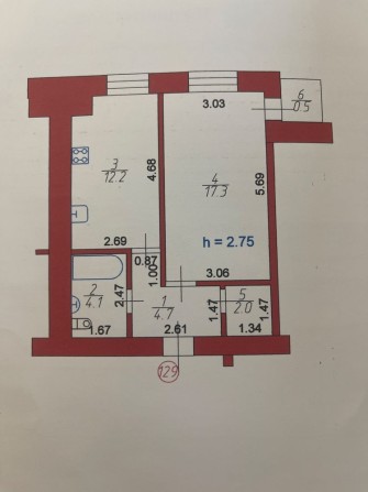 Продається однокімнатна квартира по вул. Перемоги 34 Б - фото 1
