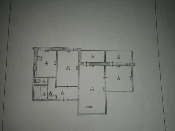 Продам 3-ох комнатную квартиру Содружества 10 Кривой Рог