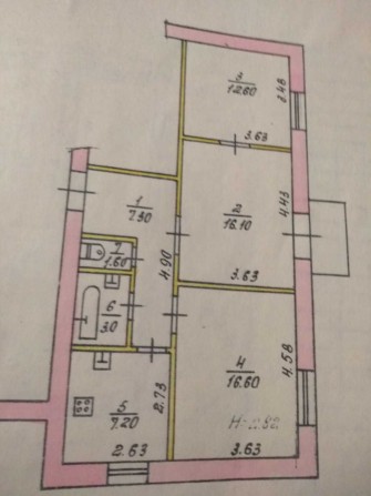 3-кімнатна квартира (сталінка) 95-96 квартал (Гагаріна/Героїв АТО) - фото 1