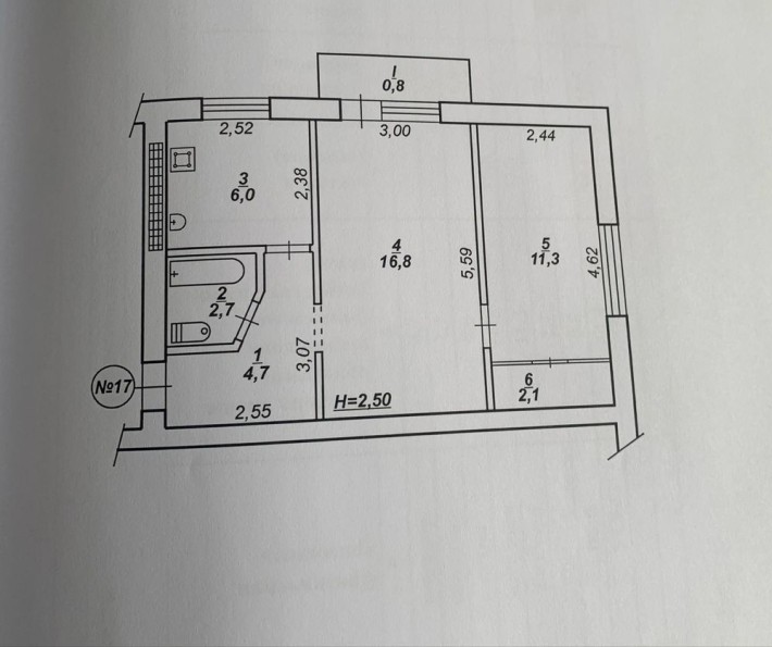 Продам 2х комнатную квартиру 5/5 на Севгоке, торг. - фото 1