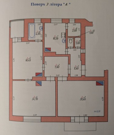 Продається простора 3-кімнатна квартира 106м² люкс-класу під ремонт - фото 1