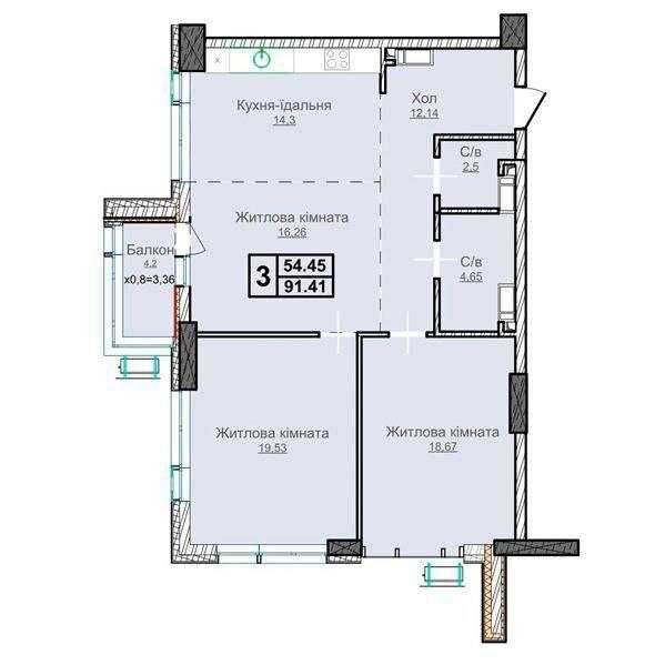Продаж 3 кімнатної квартири ЖК Новопечерські Липки ( 7 черга) - фото 1