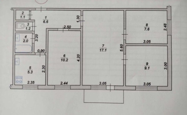 Продається 4х кімнатна квартира , на вул. Грушевського - фото 1