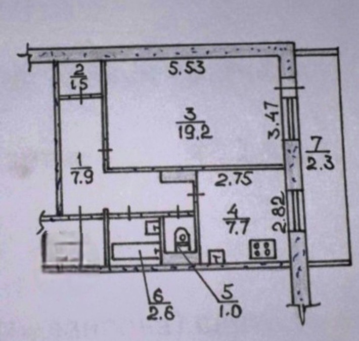 Продам 1 кім кв Херсонське шоссе 5/9, 42/19/8, ремонт, меблі, техніка - фото 1