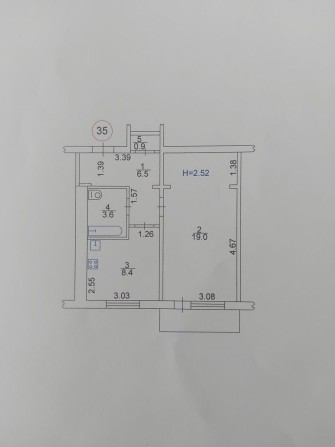 Продам 1 ком.квартиру,ул.Ковтуна,15 улучшеной планировки-40м2 - фото 1