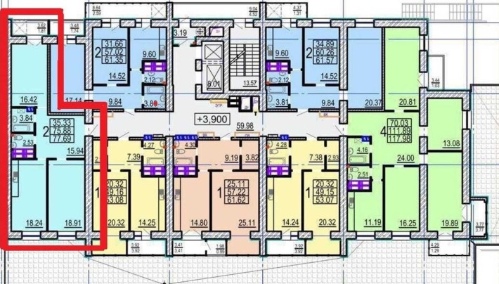 39000$ ДОМ СДАН! Продам 2 комн. квартиру 78 м2 ЖК Овис, Клочковская AB - фото 1