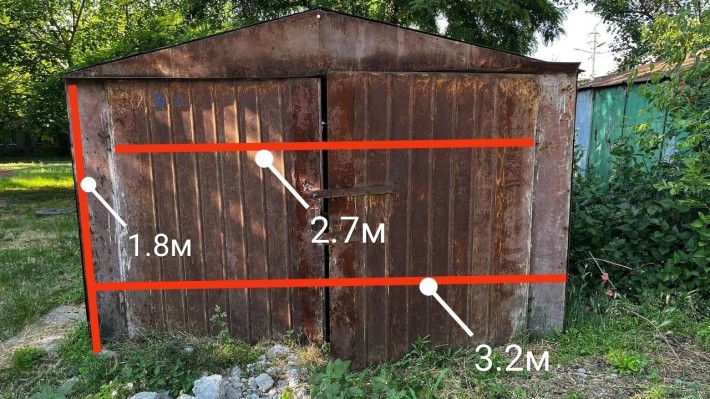 Продам разборной,металлический  гараж без места. - фото 1