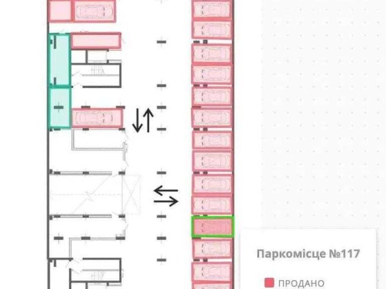 Підземний паркінг в новобудові ЖК Apart Hall, вул. Трускавецька Скнилів