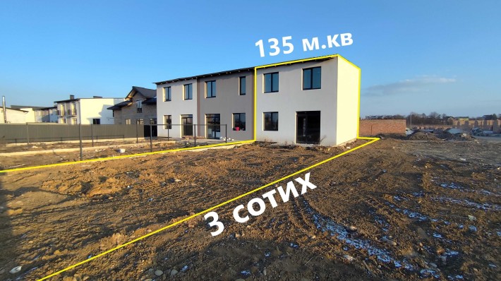 Продається будинок. Площа 135 м.кв. Ділянка 3 с. Крихівці. Гараж - фото 1