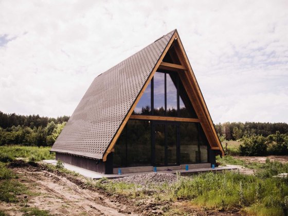 Будівництво капітального будинку шале (а-фрейм), 100 кв.м. під ключ Вінниця